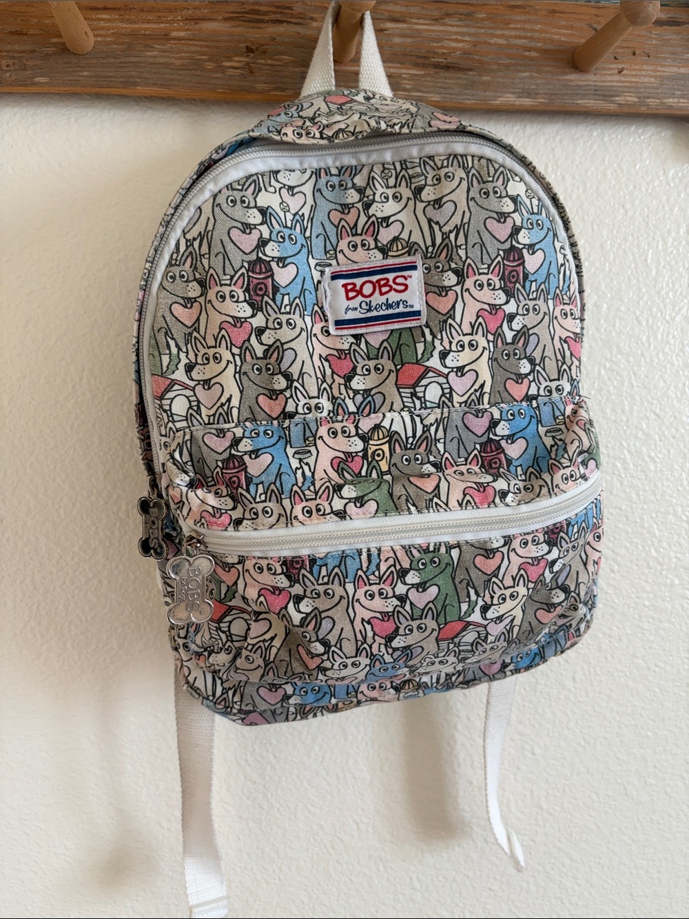 BOBS from Skechers Pastel Cartoon Dog Mini Backpack